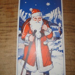 Real Metal Foil German RED Christmas Tree Icicles Tinsel Old Stanniol Lametta